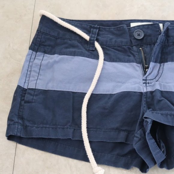 3/$15 OLD NAVY Nautical Colorblock Striped Cotton Shorts - Size 2 - Picture 4 of 16